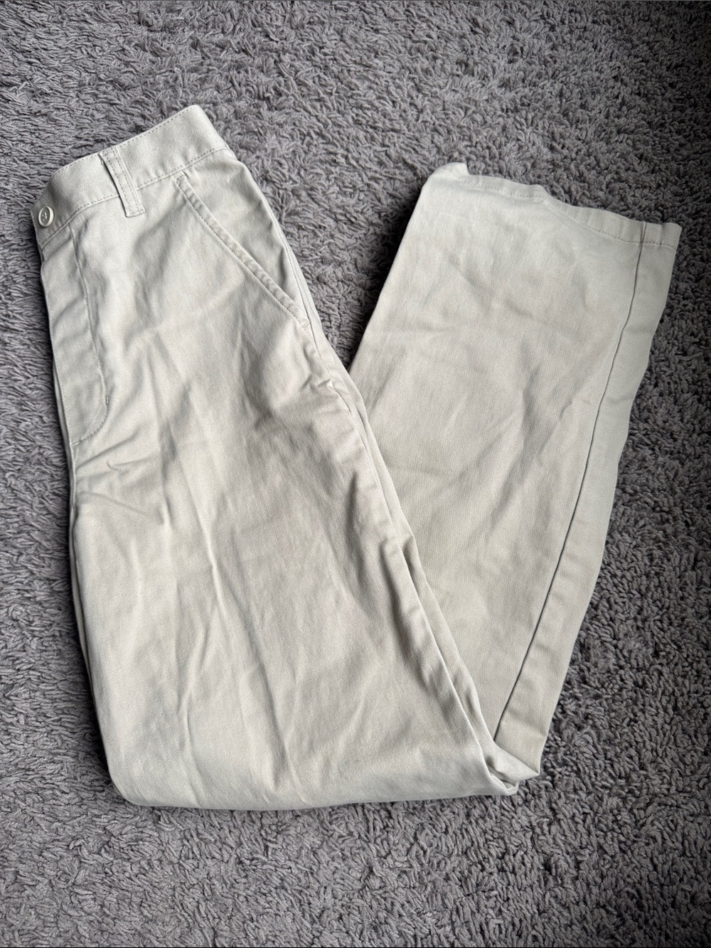 French Toast Girls Cream Pull-On Dress Pants